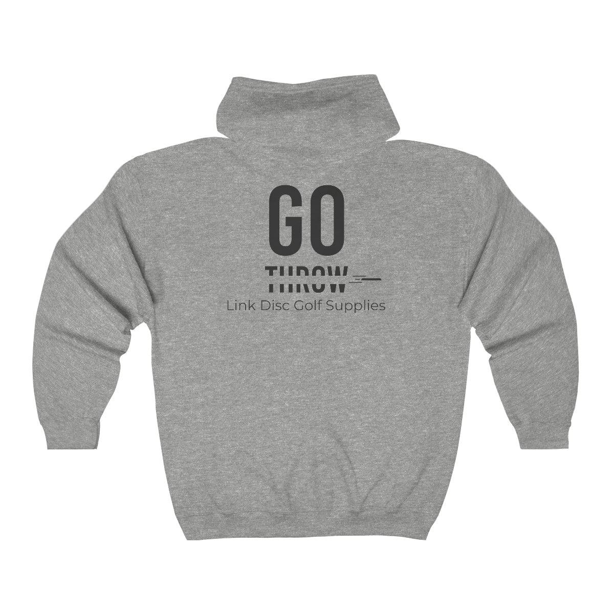LinkDGSupplies Go Throw Full Zip Hooded Sweatshirt