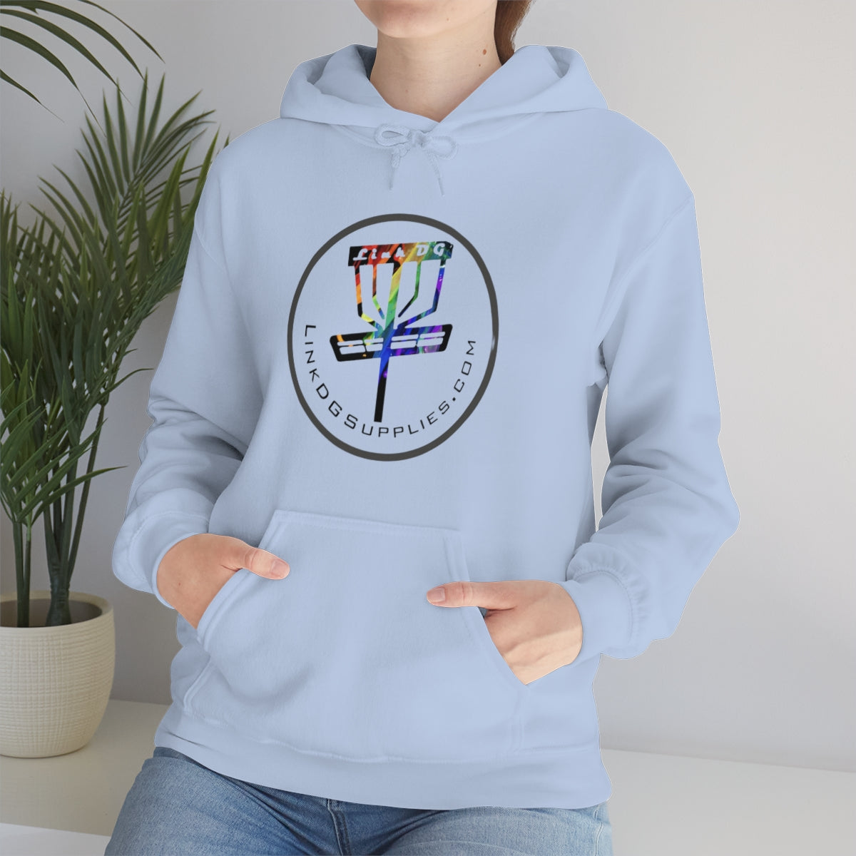 Link Disc Golf Supplies Go Throw Heavy Hoodie