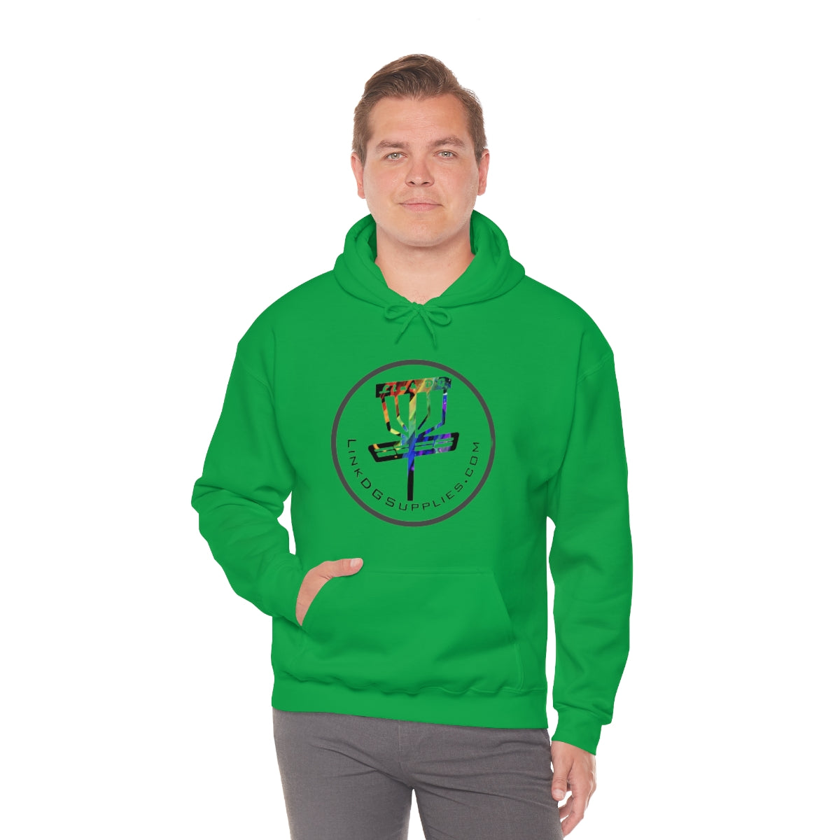 Link Disc Golf Supplies Go Throw Heavy Hoodie